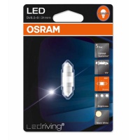 Автолампа галогенная OSRAM C5W FEST LED 4000K FESTOON T10,5X31 12V 1W (2шт.)