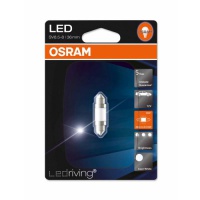 Автолампа галогенная OSRAM C5W FEST LED 6000K FESTOON T10,5X36 12V 1W (2шт.)