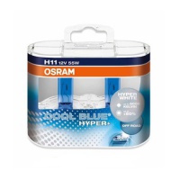 Автолампа галогенная OSRAM H11 COOL BLUE HYPER+ 12V 73W  (2шт.)