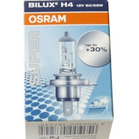 Автолампа галогенная OSRAM H4 SUPER +30% 12V 60/55W (2шт.)