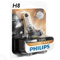 Автолампа галогенная PHILIPS H8 12V 35W  (2шт.)