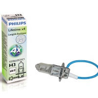 Автолампа галогенная PHILIPS LONGLIFE ECOVISION H3 12V 55W  (2шт.)