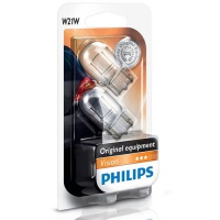 Автолампа галогенная PHILIPS W21W 12V 21W  (2шт.)