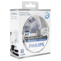 Автолампа галогенная PHILIPS WHITEVISION H1 12V 55W  (2шт.)