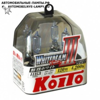 Автолампа газонаполненная НB3 9005 12V-65W (P20d) (120W) 2шт. Whitebeam P0756W Koito (2шт.)