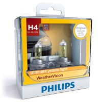 Автомобильная лампа PHILIPS WEATHER VISION H4 60/55W (2шт.)