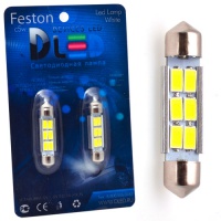 Светодиодная автолампа C5W FEST - 6 SMD 5630 41мм  (2шт.)